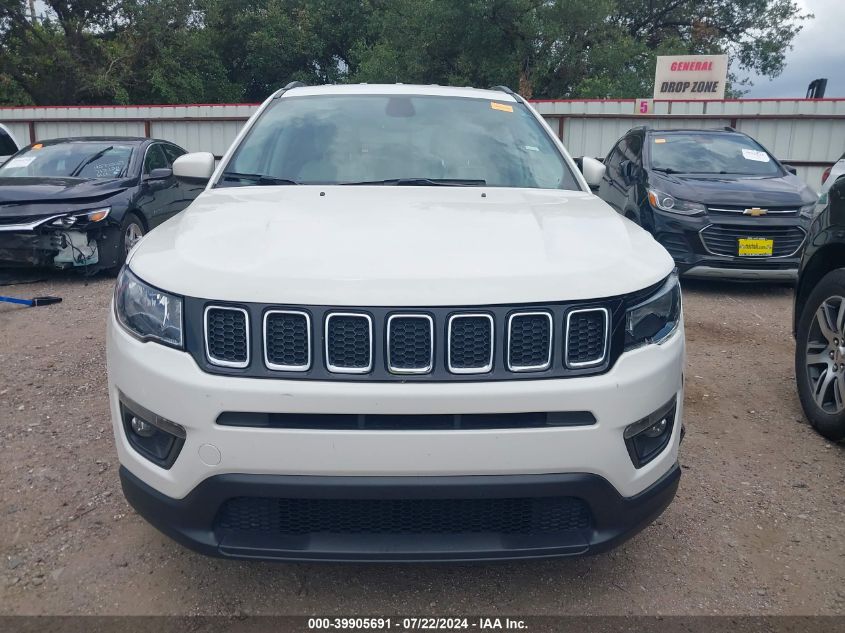 2021 Jeep Compass Latitude Fwd VIN: 3C4NJCBB9MT585527 Lot: 39905691