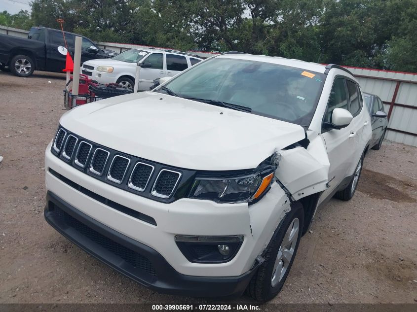 2021 Jeep Compass Latitude Fwd VIN: 3C4NJCBB9MT585527 Lot: 39905691