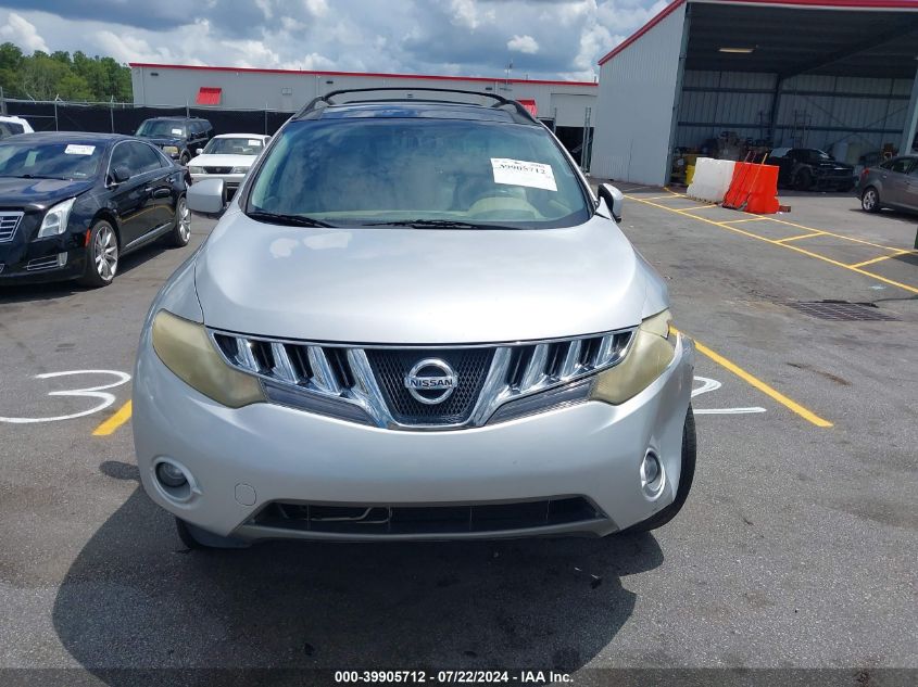 2009 Nissan Murano Sl VIN: JN8AZ18U29W014519 Lot: 39905712