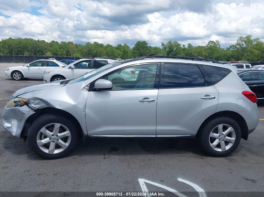 2009 Nissan Murano Sl VIN: JN8AZ18U29W014519 Lot: 39905712
