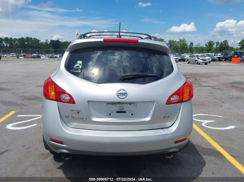 2009 Nissan Murano Sl VIN: JN8AZ18U29W014519 Lot: 39905712