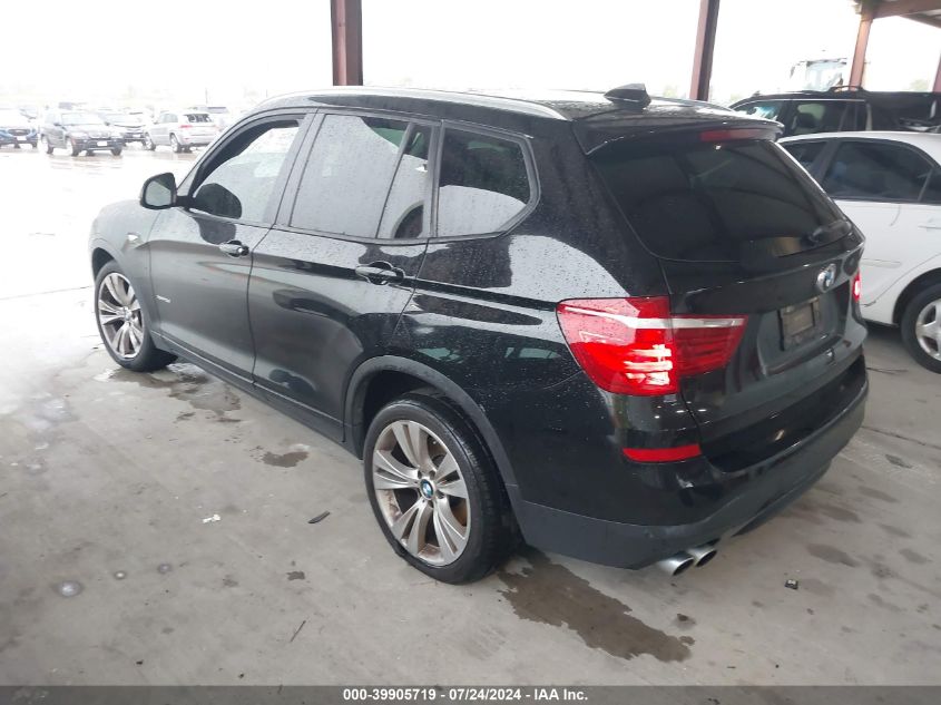 2015 BMW X3 xDrive28I VIN: 5UXWX9C56F0D53614 Lot: 39905719