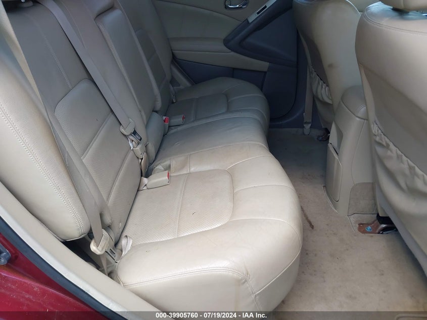 2012 Nissan Murano Sl VIN: JN8AZ1MW5CW236129 Lot: 39905760