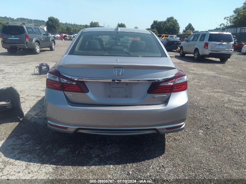 2017 Honda Accord Hybrid VIN: JHMCR6F34HC007243 Lot: 39905767