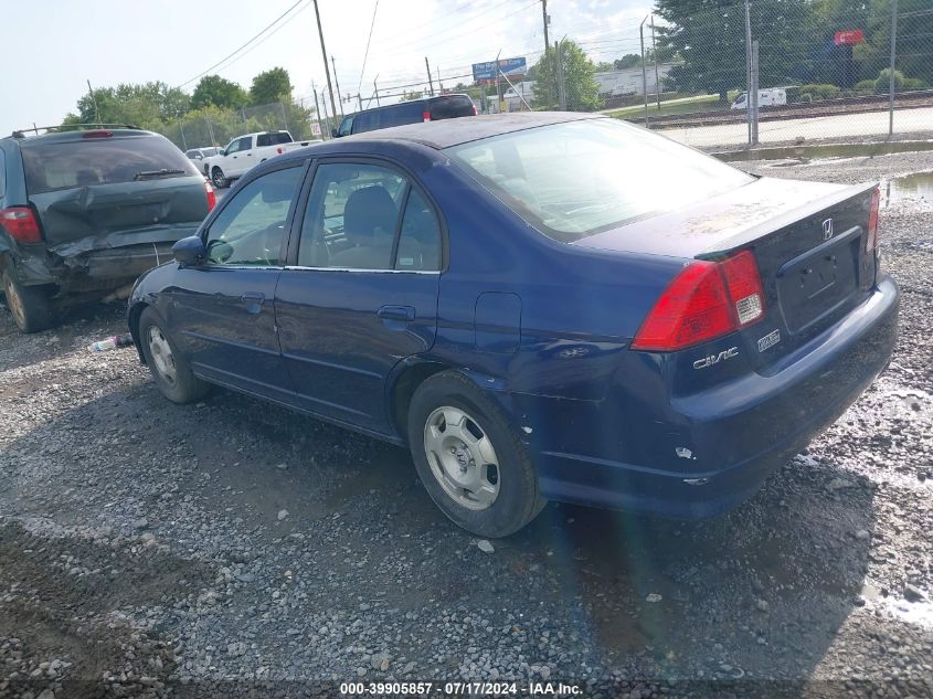 JHMES96665S006895 | 2005 HONDA CIVIC HYBRID