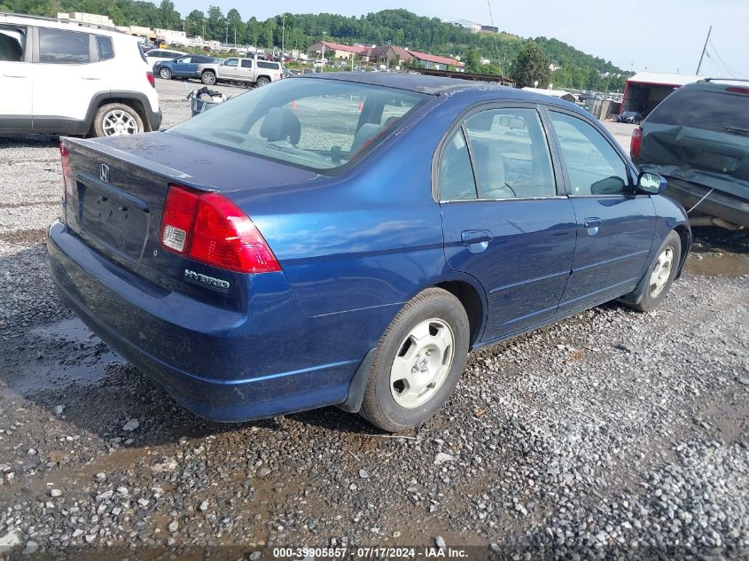 JHMES96665S006895 | 2005 HONDA CIVIC HYBRID