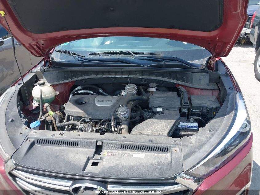 2018 Hyundai Tucson Limited/Sport And Eco/Se VIN: KM8J3CA24JU634771 Lot: 39905945