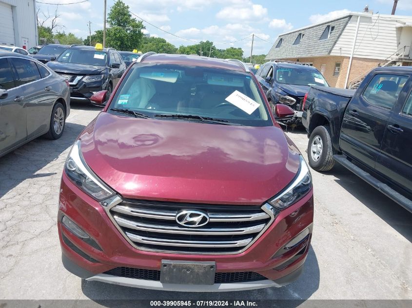 2018 Hyundai Tucson Limited/Sport And Eco/Se VIN: KM8J3CA24JU634771 Lot: 39905945