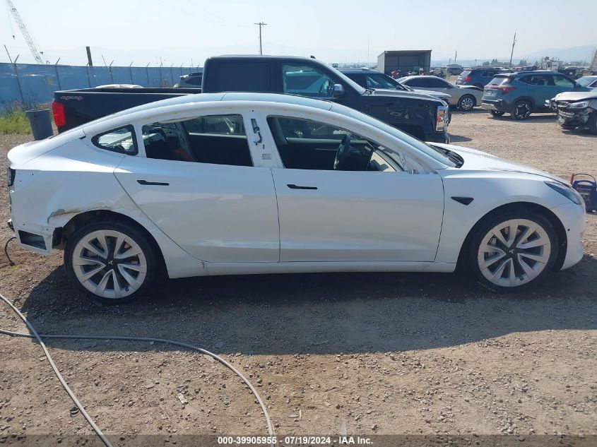 2021 Tesla Model 3 Standard Range Plus Rear-Wheel Drive VIN: 5YJ3E1EAXMF028143 Lot: 39905955