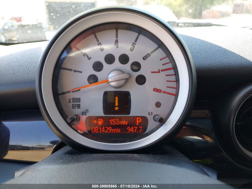 2008 Mini Cooper S S VIN: WMWMF73548TV36408 Lot: 39905965