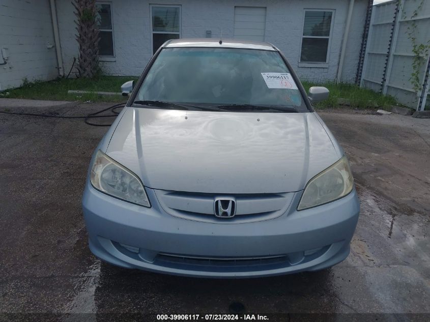 2004 Honda Civic Hybrid VIN: JHMES96614S006589 Lot: 39906117