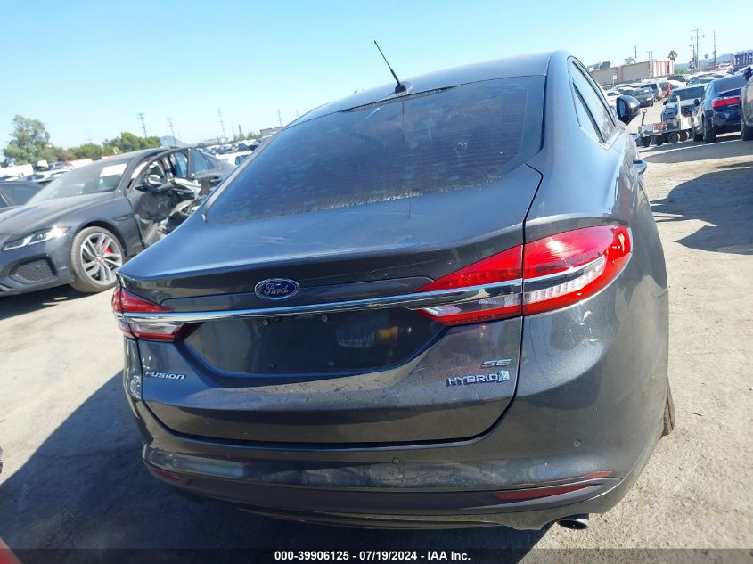 2018 Ford Fusion Hybrid Se VIN: 3FA6P0LUXJR118150 Lot: 39906125