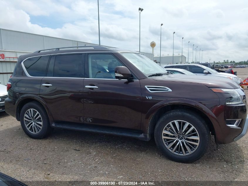 2021 Nissan Armada Sl VIN: JN8AY2BD7M9661104 Lot: 39906190