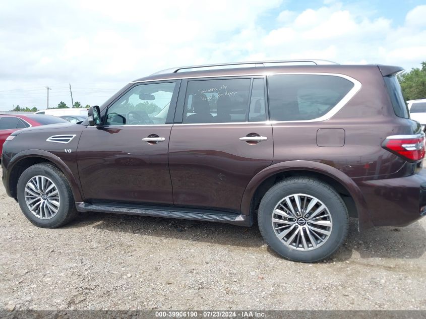 2021 Nissan Armada Sl VIN: JN8AY2BD7M9661104 Lot: 39906190