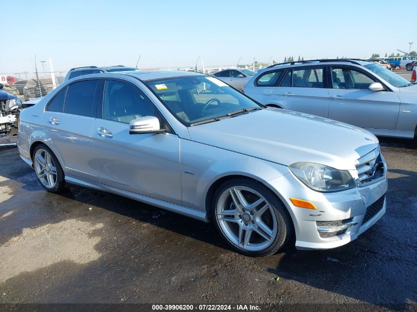 2012 Mercedes-Benz C 250 Luxury/Sport VIN: WDDGF4HB9CR237912 Lot: 39906200