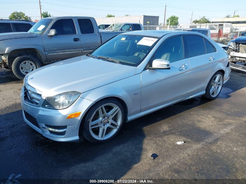 2012 Mercedes-Benz C 250 Luxury/Sport VIN: WDDGF4HB9CR237912 Lot: 39906200