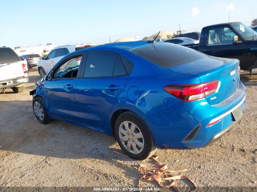 2023 Kia Rio S VIN: 3KPA24AD4PE597887 Lot: 39906283