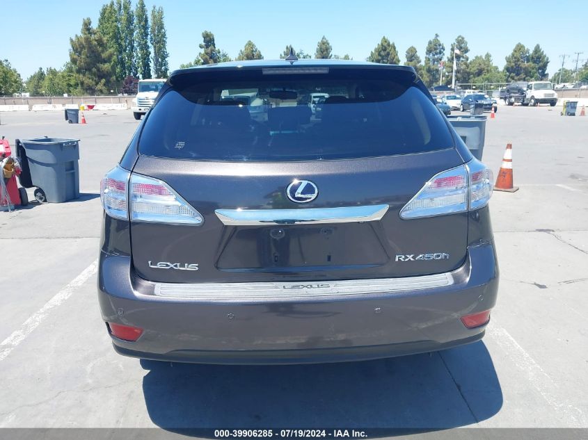 2010 Lexus Rx 450H VIN: JTJZB1BA1A2002503 Lot: 39906285