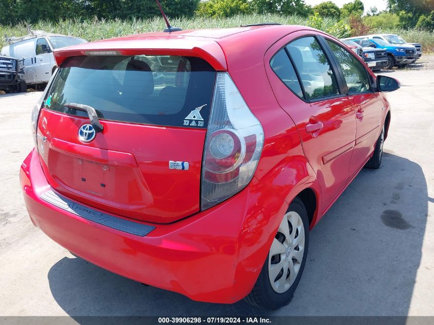 2012 Toyota Prius C Three VIN: JTDKDTB34C1011622 Lot: 39906298