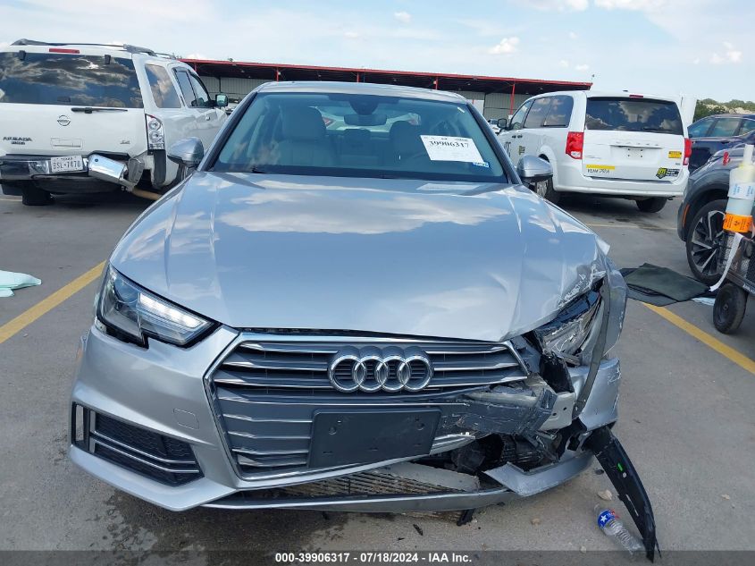 2018 Audi A4 2.0T Tech Ultra Premium/2.0T Ultra Premium VIN: WAUKMAF47JA067782 Lot: 39906317