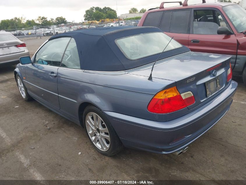 2003 BMW 330Ci Ci VIN: WBABS53413JU96176 Lot: 39906407