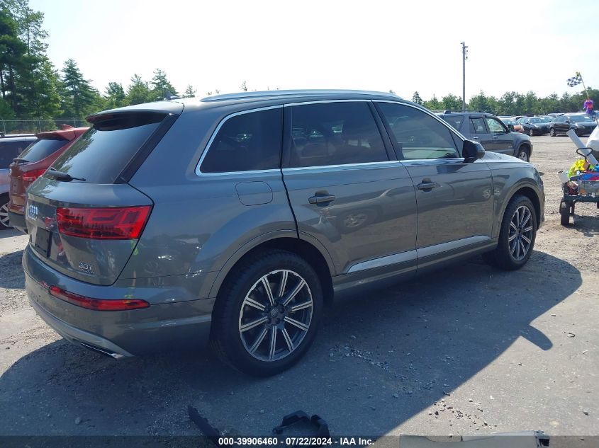 2017 Audi Q7 3.0T Premium VIN: WA1LAAF70HD018162 Lot: 39906460