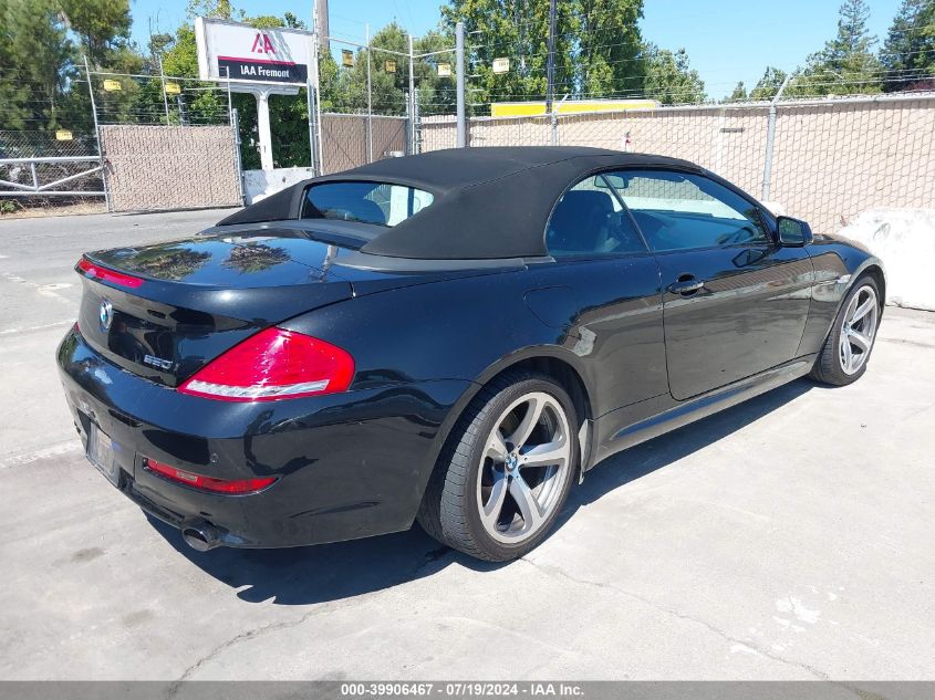 WBAEB5C55AC225449 2010 BMW 650I