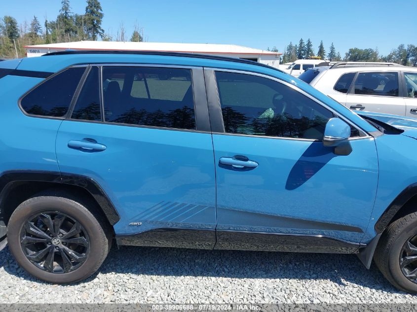 2022 Toyota Rav4 Hybrid Se VIN: 4T3T6RFV1NU102350 Lot: 39906688