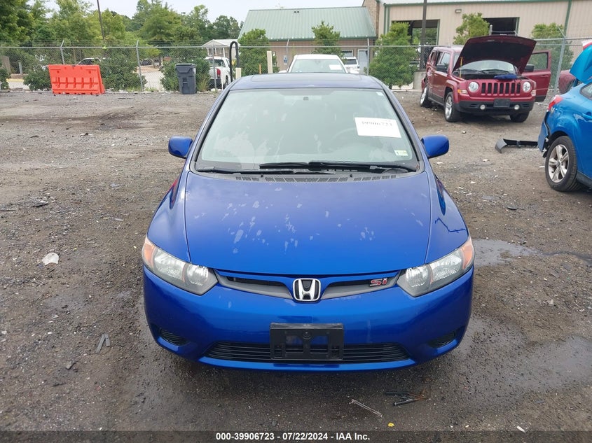 2008 Honda Civic Si VIN: 2HGFG21548H703315 Lot: 39906723