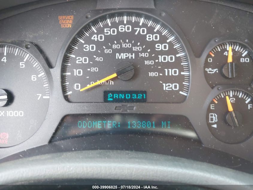 2003 Chevrolet Trailblazer Lt VIN: 1GNDS13S832176793 Lot: 39906825