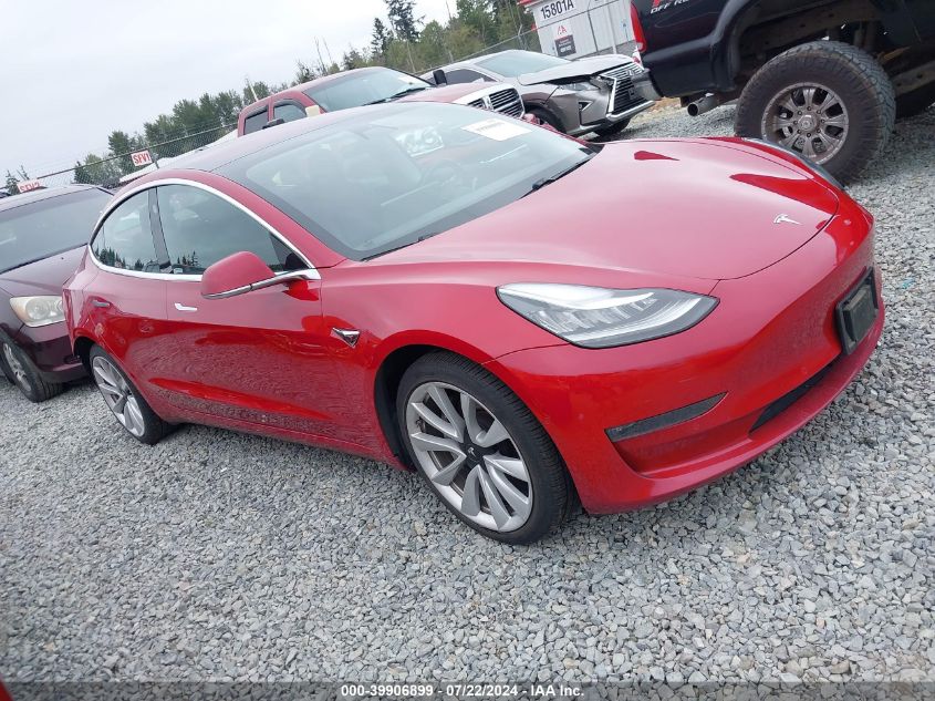 2018 Tesla Model 3 Long Range/Mid Range VIN: 5YJ3E1EAXJF037842 Lot: 39906899