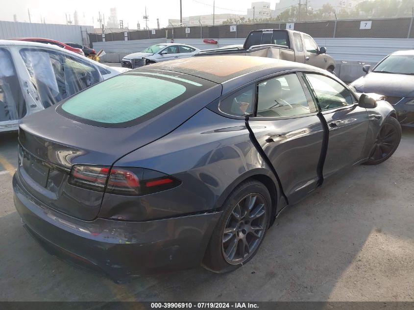 VIN 5YJSA1E55PF517225 2023 TESLA MODEL S no.4