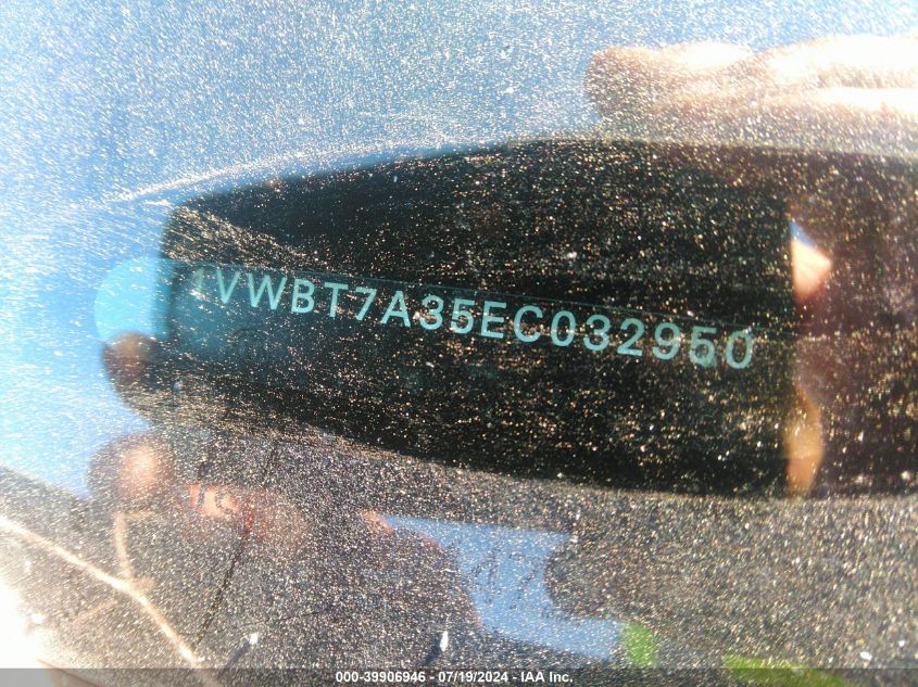 2014 Volkswagen Passat 1.8T Se VIN: 1VWBT7A35EC032950 Lot: 39906946