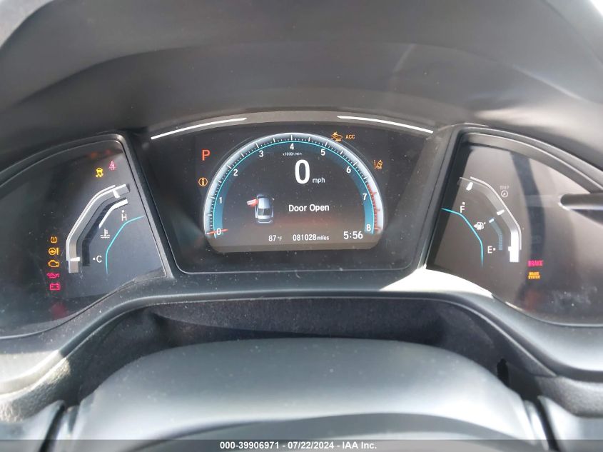 2019 Honda Civic Lx VIN: 19XFC2F6XKE207434 Lot: 39906971