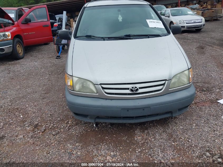 2001 Toyota Sienna Le VIN: 4T3ZF13C51U390298 Lot: 39907004