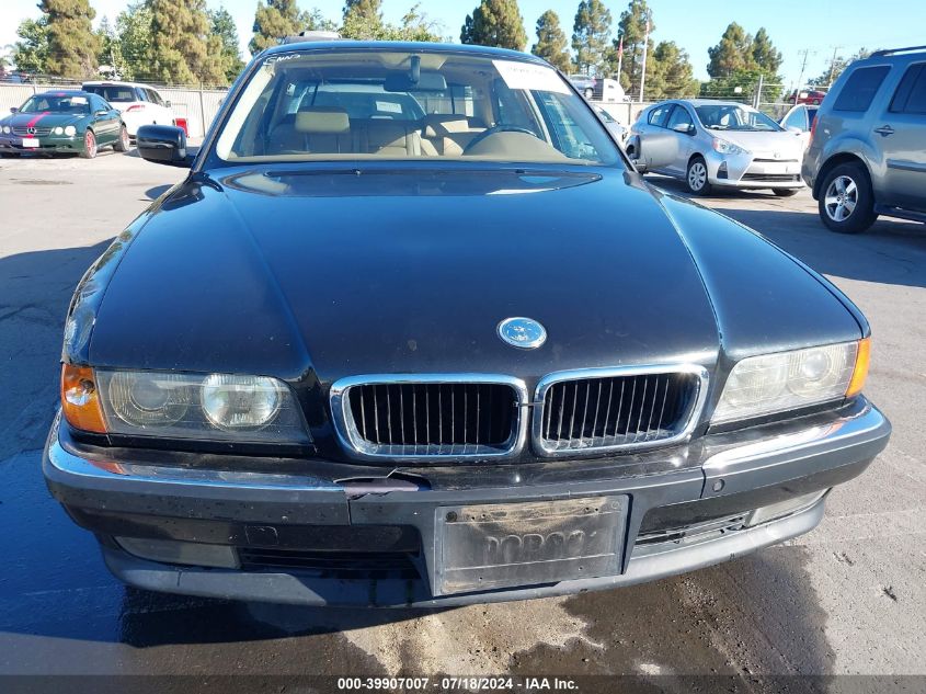 1997 BMW 740 Il VIN: WBAGJ8324VDM07808 Lot: 39907007