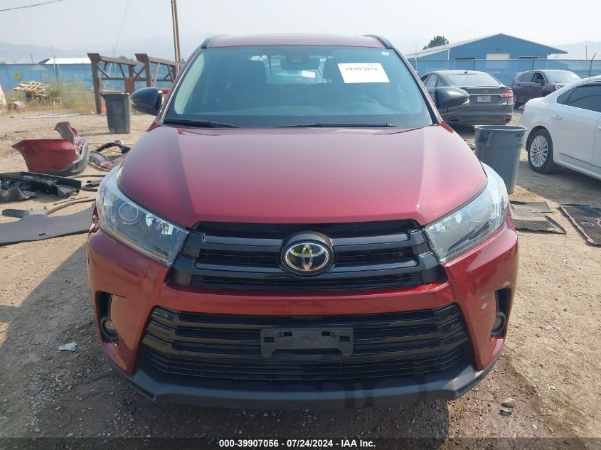 5TDJZRFHXKS983748 2019 Toyota Highlander Se