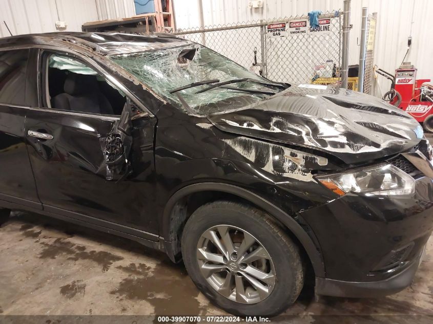 2016 Nissan Rogue Sv VIN: KNMAT2MV3GP727213 Lot: 39907070