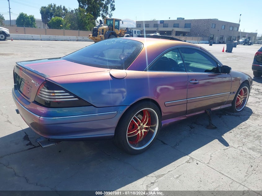 2000 Mercedes-Benz Cl-Class VIN: WDBPJ75JXYA004423 Lot: 39907081