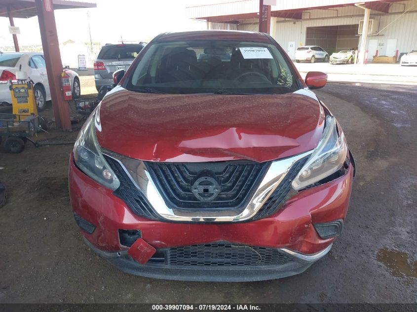 2018 Nissan Murano S VIN: 5N1AZ2MG7JN163922 Lot: 39907094