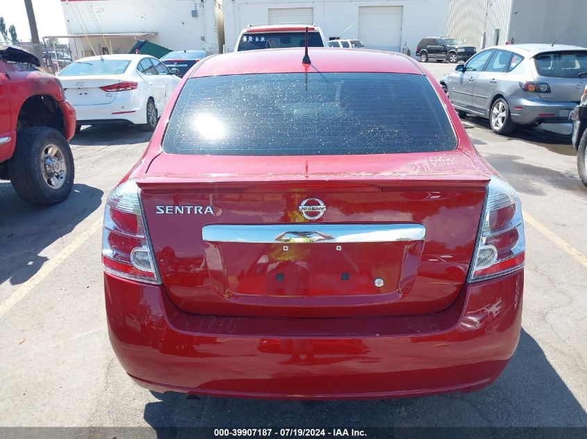 2012 Nissan Sentra 2.0 S VIN: 3N1AB6AP8CL679149 Lot: 39907187