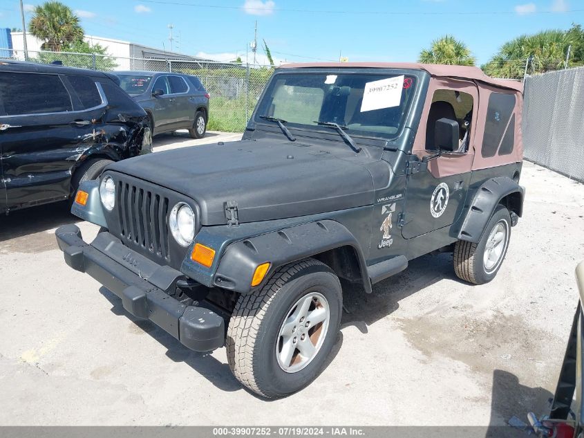 2002 Jeep Wrangler X VIN: 1J4FA39S02P762696 Lot: 39907252