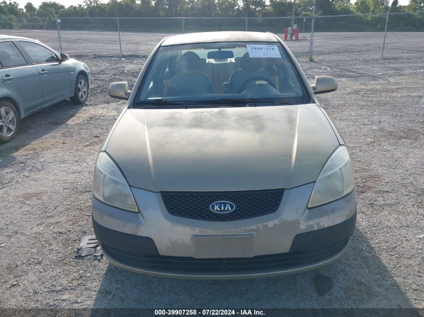 2006 Kia Rio Lx VIN: KNADE123266111765 Lot: 39907258