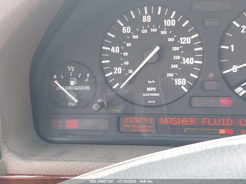 1992 BMW 525 I Automatic VIN: WBAHD6311NBJ75008 Lot: 39907347