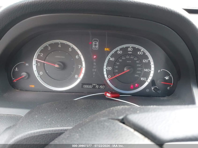 2009 Honda Accord 2.4 Ex-L VIN: 1HGCP26849A077612 Lot: 39907377