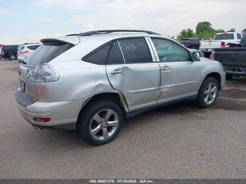 2008 Lexus Rx 400H VIN: JTJHW31U782041498 Lot: 39907379