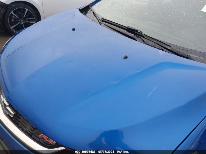 2019 Chevrolet Sonic Lt Auto VIN: 1G1JD6SB1K4124017 Lot: 39907426