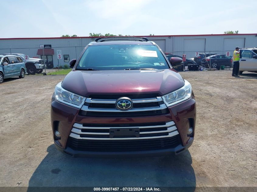 2019 Toyota Highlander Xle VIN: 5TDJZRFH0KS728736 Lot: 39907457