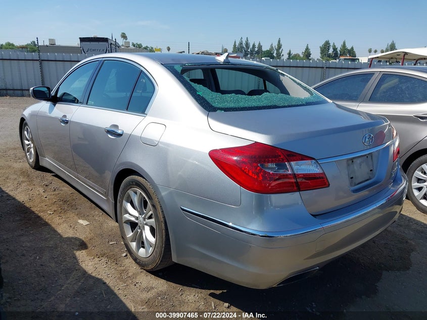 2012 Hyundai Genesis 3.8 VIN: KMHGC4DD2CU167740 Lot: 39907465