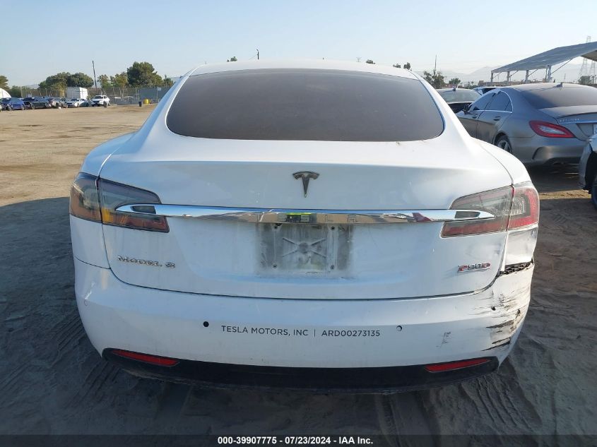 2016 Tesla Model S VIN: 5YJSA1E4XGF154184 Lot: 39907775